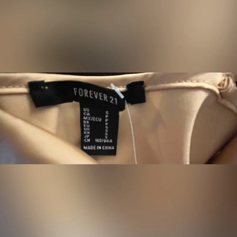 Forever 21 Gold Slip Dress - small - NWT - Picture 8 of 8